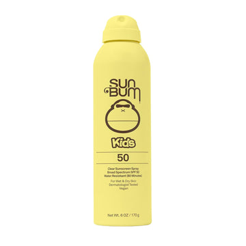 Sun Bum Kids Spf 50 Clear Sunscreen Spray | Wet Or Dry Application | Hawaii 104 Act Compliant (Octinoxate & Oxybenzone Free) Broad Spectrum Uva/Uvb Sunscreen | 6 Oz