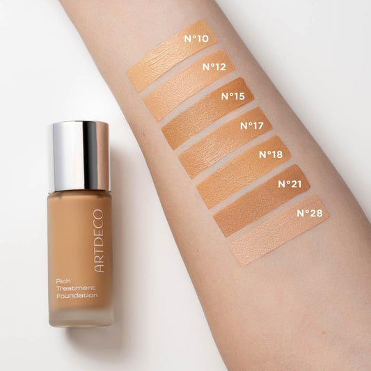 Artdeco Rich Treatment Foundation - Vanilla Rose N°12 - Conceals Imperfections & Creates Flawless Complexion - Long-Lasting - Even & Velvety-Smooth Finish - Water-Resistant - Vegan Makeup - 0.67 Fl Oz