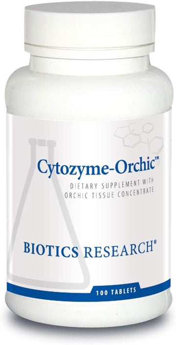 Biotics Research Cytozyme Orchic Contains Raw Bovine Orchic Tissue. Supports Virility, Vitality And Vigor For Men And Women. Potent Antioxidant Activity, Sod, Catalase 100 Tabs