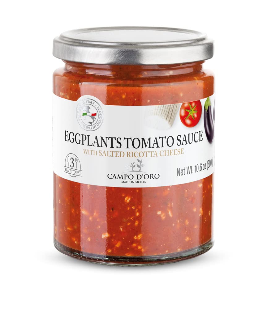 Italian Puttanesca Tomato Sauce, 24.Oz. Italian Homemade Style Pasta Sauce, Campo D'Oro, Spaghetti Sauce From Italy