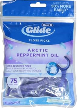 Oral-B Glide 3D White Floss Picks Radiant Mint 75 Count Package