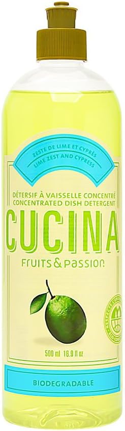 Cucina Lime Zest and Cypress 16.9 oz Concentrated Dish Detergent : Health & Household