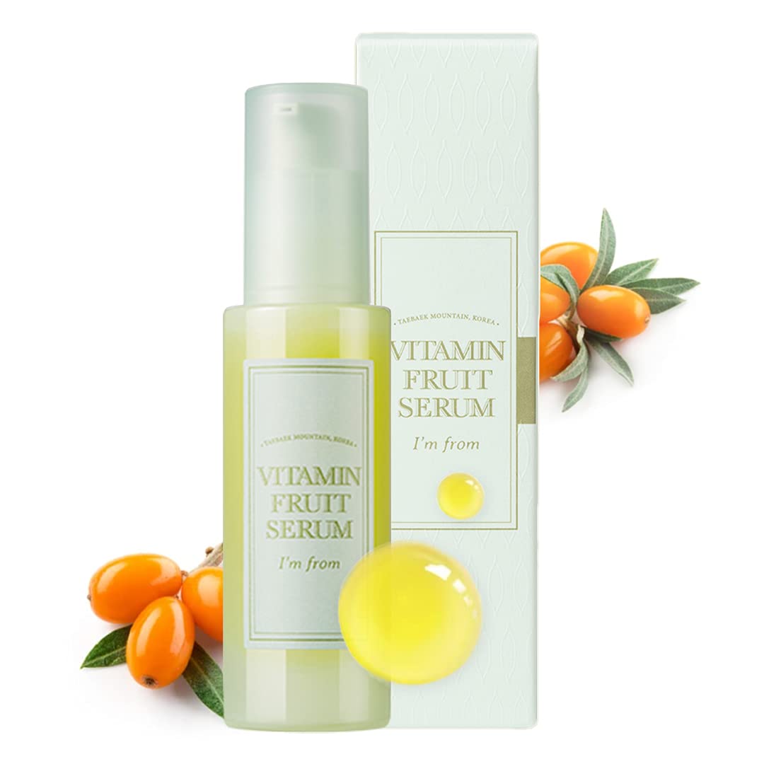 [I'M From] Vitamin Fruit Serum 1.01 Fl Oz | 74% Sea Buckthorn With 1032Mg Vitamin C, Glow, Smooth, Soft Skin, Light Texture, Korean Vitamin C Serum