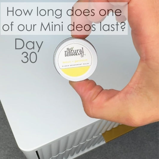 The Natural Deodorant Co. Mini/Sample Size 10G, Sweet Mint Teen Deo Balm, Lasts 10 Days, All Day Protection