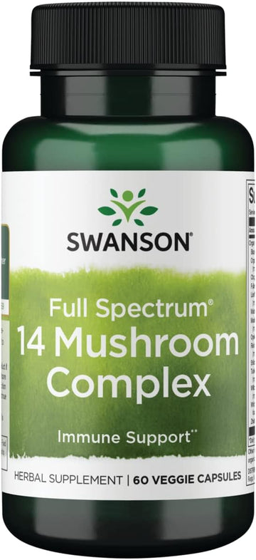 Swanson Full Spectrum 14 Mushroom Complex 60 Veg Capsules