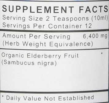 L A NATURALS Sambucus Syrup, 0.02 Pound : Health & Household