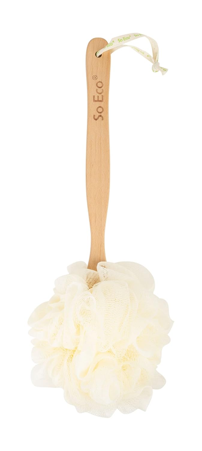 So Eco Long Handle Shower Pouf : Beauty & Personal Care