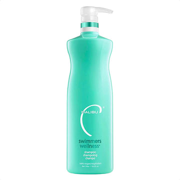 Malibu C Swimmers Wellness Shampoo - Chlorine For To Combat Dry Brittle Hair Restores Texture Affected By Pool Elements Sulfate Free Care Oz