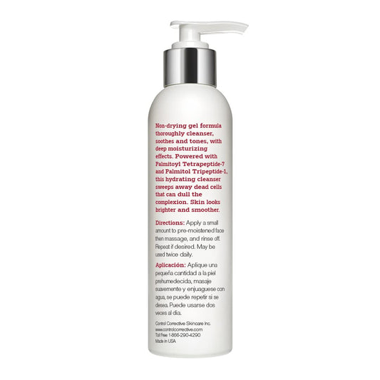 Control Corrective Anti-Aging Cleansing Gel, 6.7 Fl Oz - An Advanced, Peptide-Infused Gentle Gel Cleanser That Helps Clarify And Balance The Complexion, Comforting, Calendula Flower, Witch Hazel