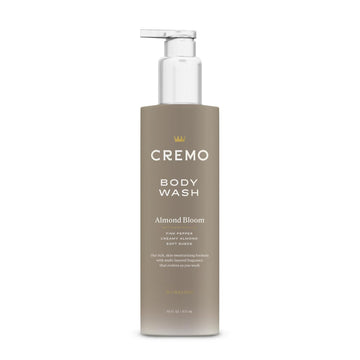 Cremo Skin Moisturizing Almond Bloom Women'S Body Wash, Notes Of Spicy Pink Pepper, Creamy Almond, And Soft Suede, 16 Fl Oz