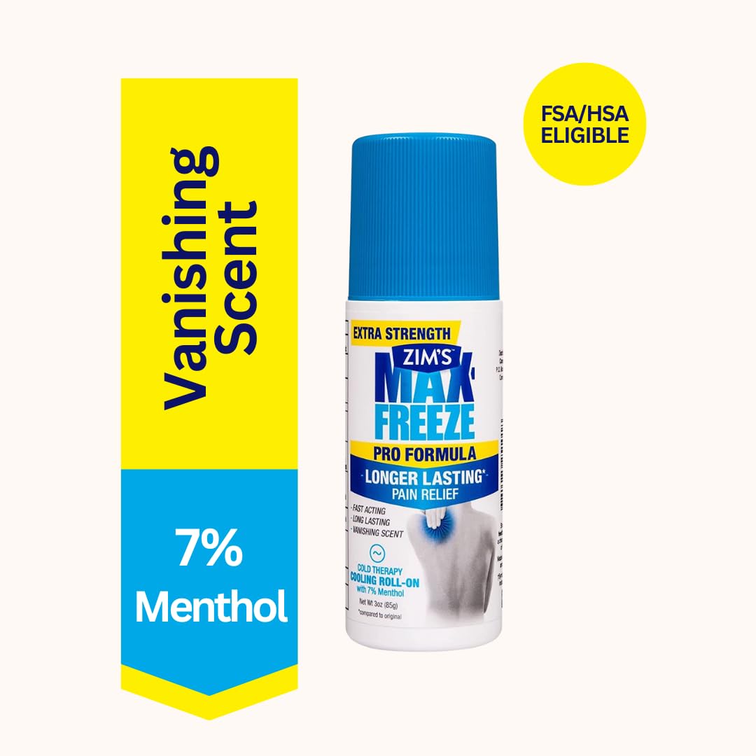 Zim'S Max Freeze Pro Formula Roll-On, 3 Ounce : Beauty & Personal Care