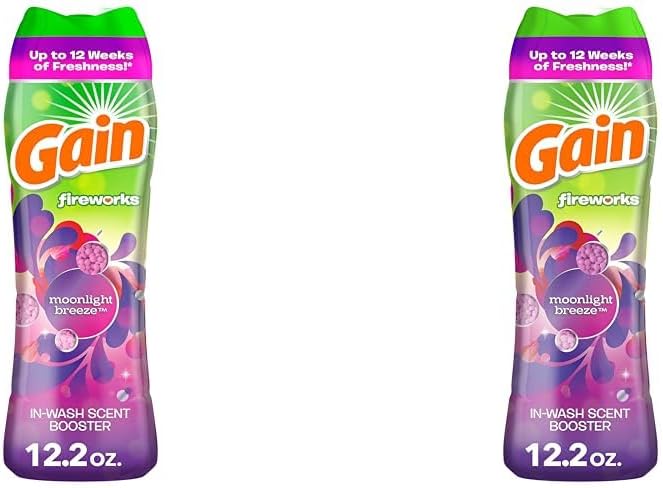 Gain Fireworks In-Wash Scent Booster Beads, Moonlight Breeze, 12.2 oz (Pack of 2)