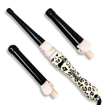 The Beachwaver Co. Multi Barrel Beachwaver - Classic Catwalk | Professional Ceramic Rotating Curling Iron W/ 3 Attachments | Adjustable Heat, Ergonomic Handle, Travel-Friendly