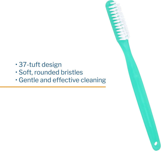 McKesson Toothbrush, Soft Bristle, Single Use/Disposable, Green, 144 Count, 10 Packs, 1440 Total