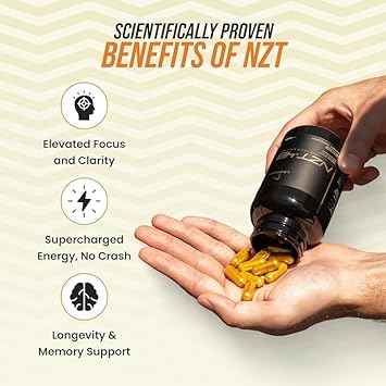 Nzt-48 Premium Brain Booster - Nootropic - Brain Supplement For Memory + Focus + Natural Energy - Caffeinated, Phosphatidylserine, Vitamins B6 B12-30Ct Capsules