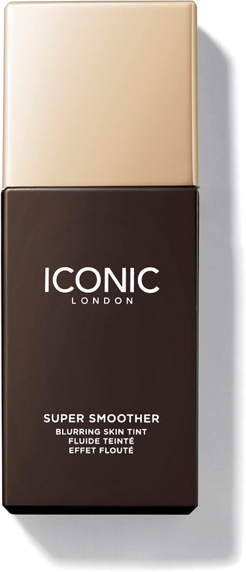 Iconic London Super Smoother Blurring Skin Tint Light To Medium Coverage Matte Makeup Foundation Enriched With Vegan Collagen And Peach Flower Extract - Neutral Rich, 1, 60.0 Gram