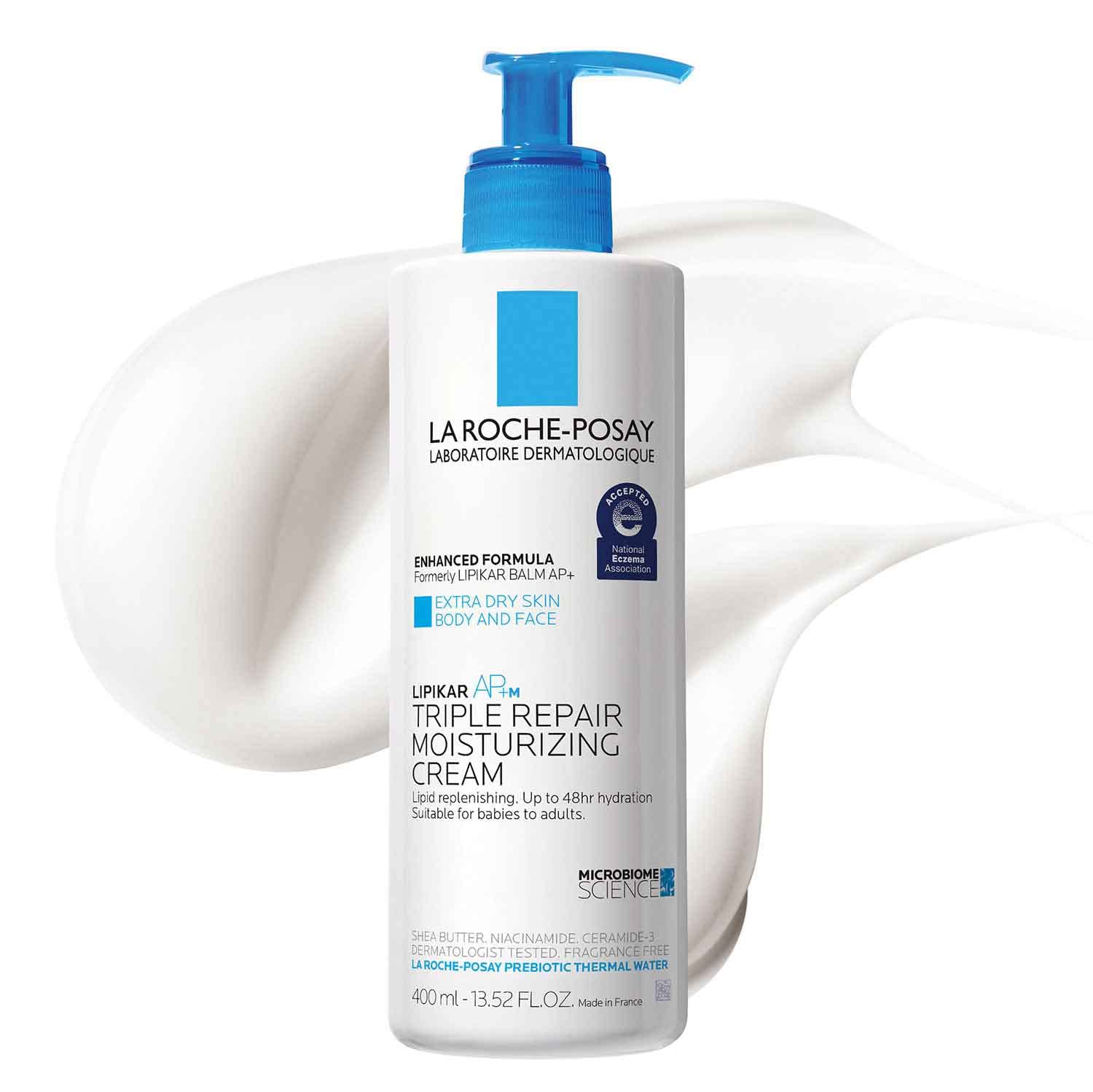 La Roche-Posay Lipikar Ap+ Triple Repair Moisturizing Cream | Face & Body Lotion For Dry Skin | Shea Butter & Niacinamide Moisturizer | Gentle Face & Body Cream For Dry, Rough & Sensitive Skin