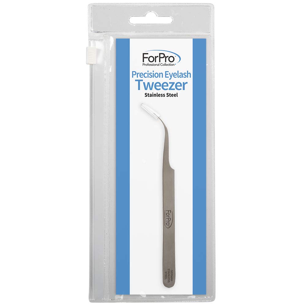 Forpro Professional Collection Precision Eyelash Tweezer, Stainless Steel