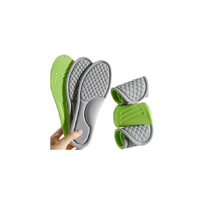Comfortable Shock Absorbing Insoles for Men & Women – Sweat-Absorbing Memory Foam Orthopedic Insoles | Soft Deodorant Shoe Inserts