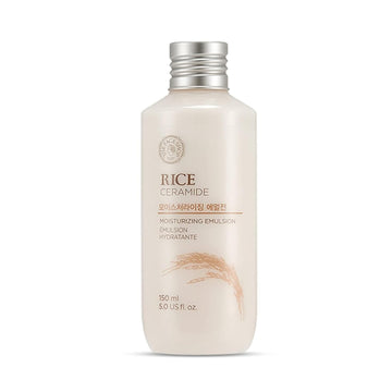 The Face Shop Rice Ceramide Moisturizing Emulsion - Rice Extract - Lightweight Face Moisturizer - Brightening - Hydrating Targets Dryness - Strengthens Skin Barrier - Face Lotion - Korean Skin Care