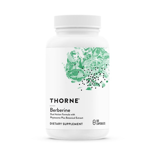 Thorne Basic B Complex (60 Capsules) & Berberine (60 Capsules) Bundle - Supports Heart Health, Immune System Function & Brain Health - Gluten Free, Dairy Free