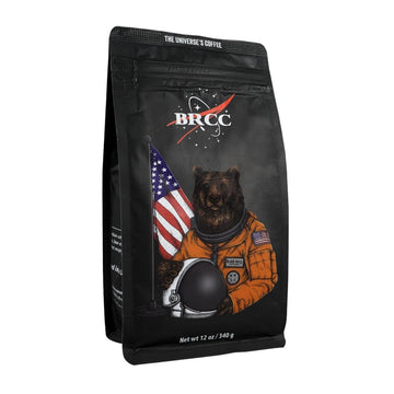 Black Rifle Coffee Company Space Bear, Light Roast Ground Coffee With Nutty Aromas And Citrus Floral And Black Tea Tasting Notes, Helps Support Veterans And First Responders, 12 Ounce Bag