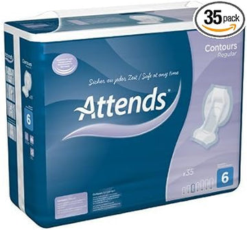Attends Contour 6 - Large Shaped Pads - Pack Of 35 (At6) [Personal Care] By Attends
