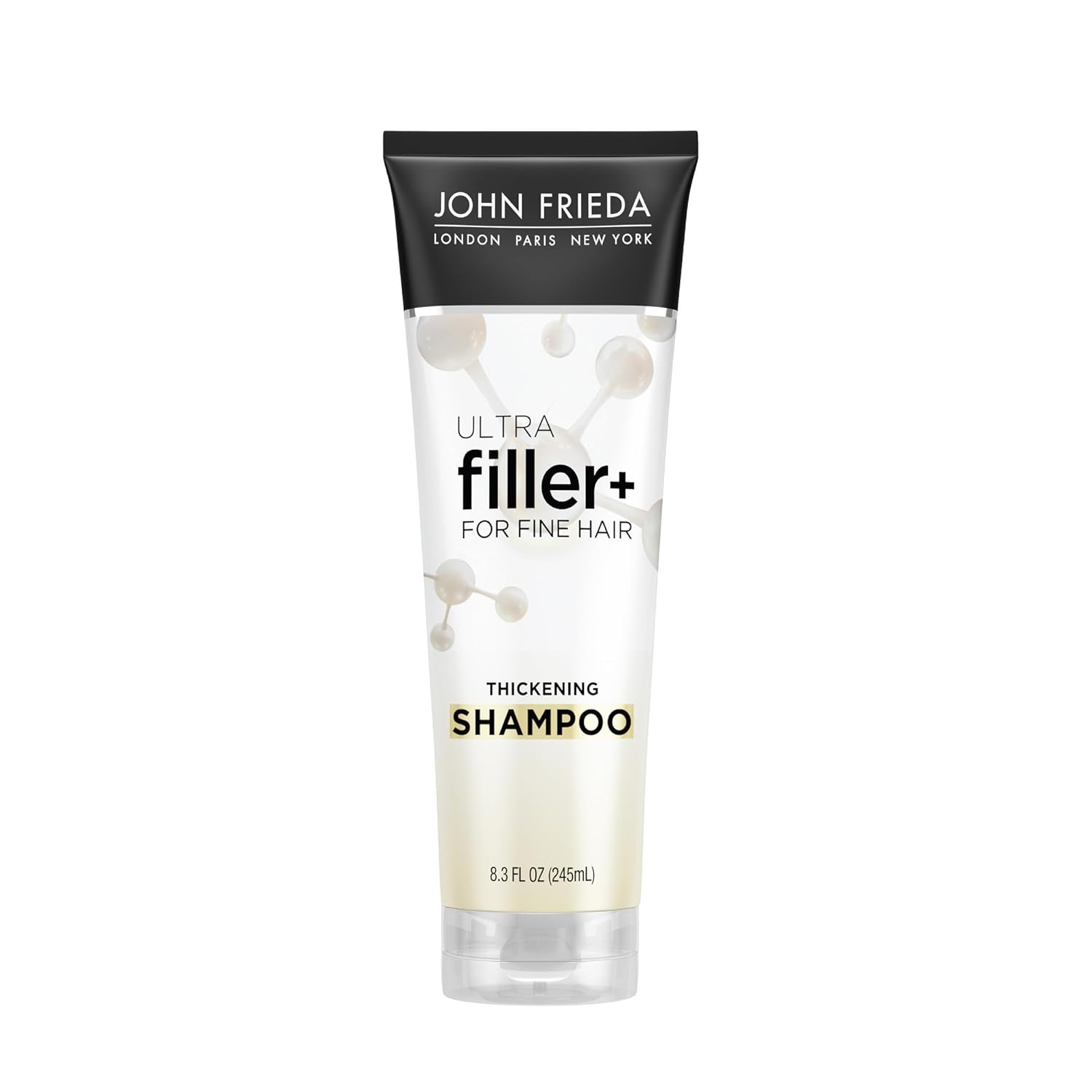 John Frieda ULTRAfiller+ Thickening Shampoo for Fine Hair, Volumizing Shampoo, Biotin and Hyaluronic Acid Hair Thickening Shampoo, 8.3 Oz