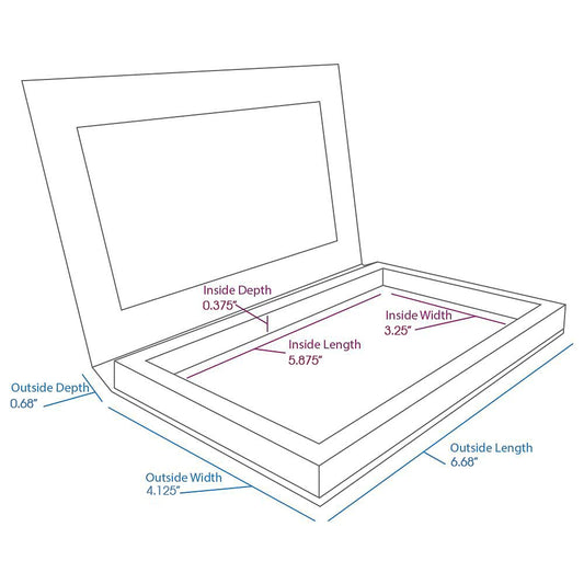 Deep Medium Magnetic Makeup Palette, Empty Magnetic Palette, Universal Magnet Makeup Palette For Eyeshadows, Powders, Customizable Beauty Organizer With Clear Window