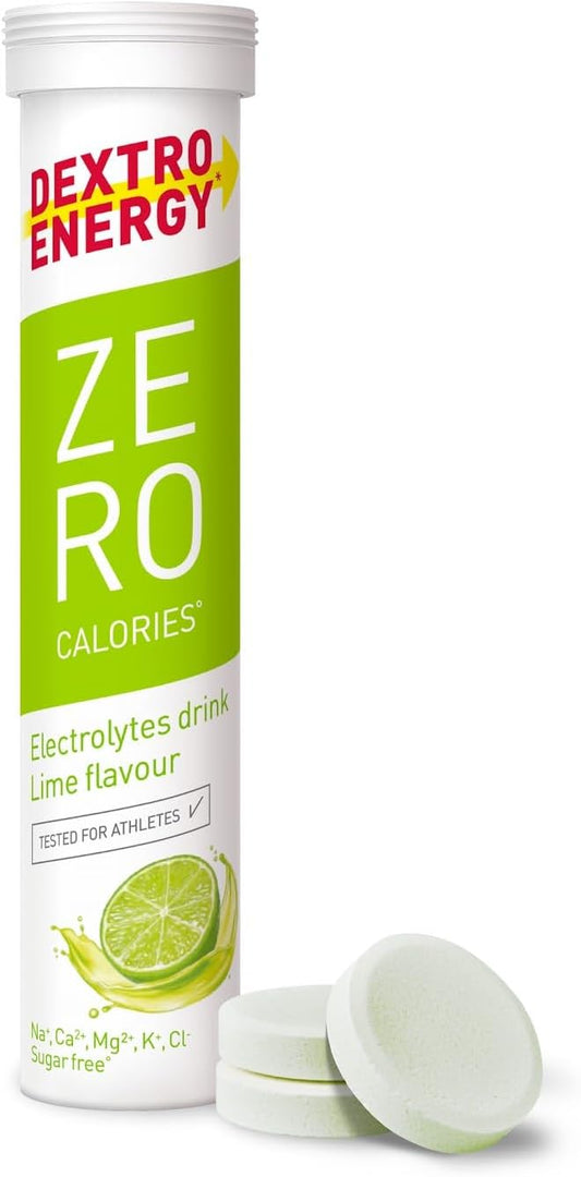 Dextro Energy Zero Calories Pink Grapefruit I Electrolytes Sports Drink I Effervescent Tablets | Rapid Recovery And Hydration Electrolyte Drink I With Caffeine I 3 Tubes, 60 Tablets