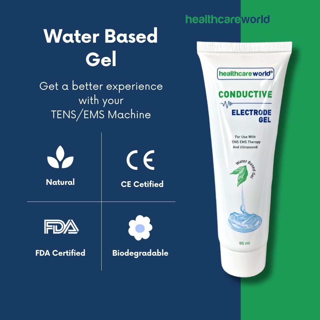 Conductive TENS Gel Adhesive Electrode Gel for TENS EMS x 2 Tubes : Amazon.co.uk: Health & Personal Care