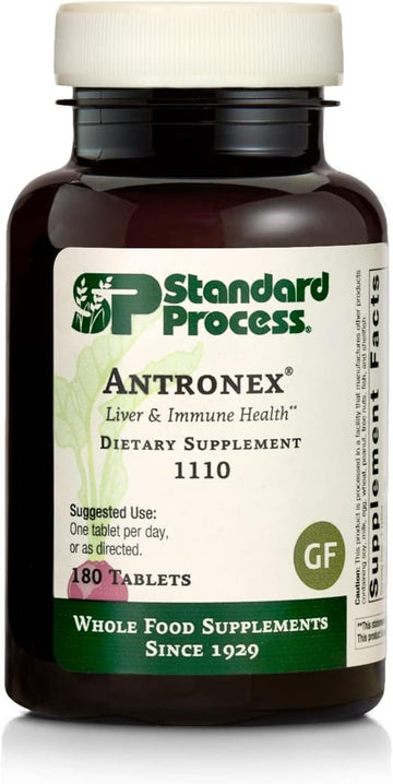 Standard Process Antronex - Whole Food Immune System Support And Liver Health Supplement With Calcium - 180 Tablets
