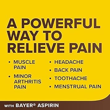 Bayer Genuine Aspirin 325 Mg, Pain Reliever And Fever Reducer, Powerful Pain Relief Of Headache, Muscle Pain, Minor Arthritis Pain, Back Ache, Toothache, And Menstrual Pain, 300 Coated Tablets