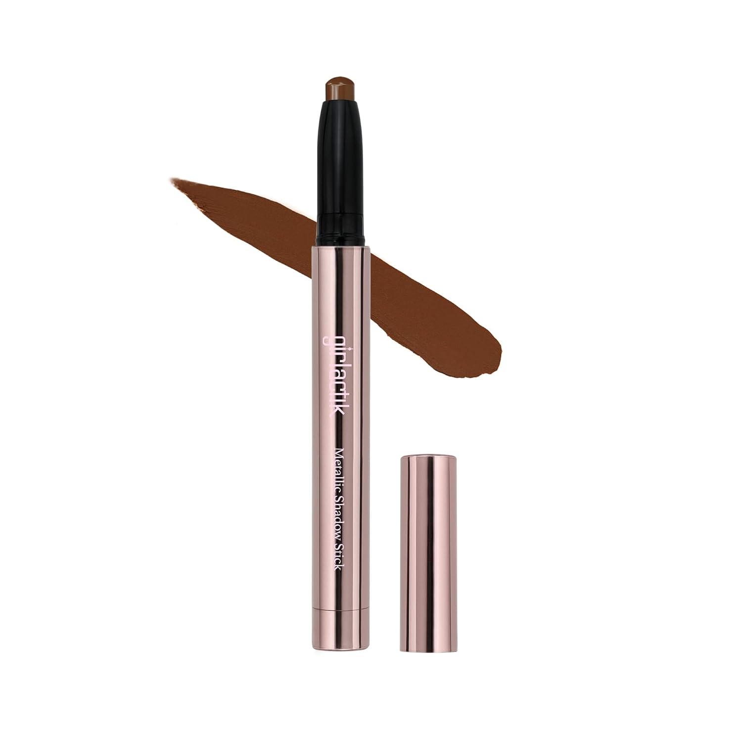 Girlactik Creamy Eyeshadow Stick- Long Lasting And Water-Resistant, Shimmering And Matte Colors Eye Shadow Stick Makeup, Built-In Sharpener - 2 G / .07 Oz (Nutmeg) : Beauty & Personal Care