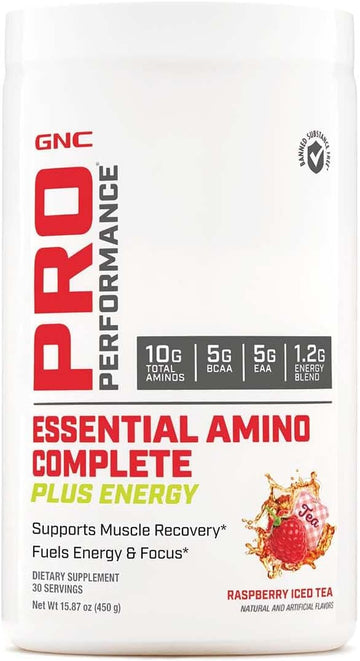 Gnc Pro Performance Essential Amino Complete Plus Energy - Raspberry Iced Tea (30 Servings)