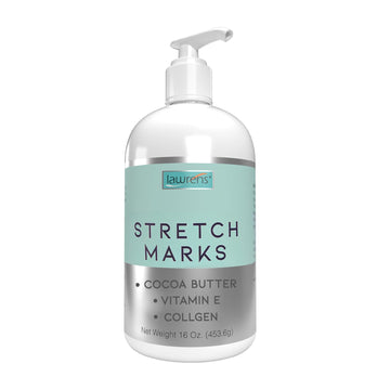 Strech Marks Cocoa Butter with Vitamin E and Collagen - Minimizes Apperence of Stretch Marks - Moisturizes skin - 16 oz
