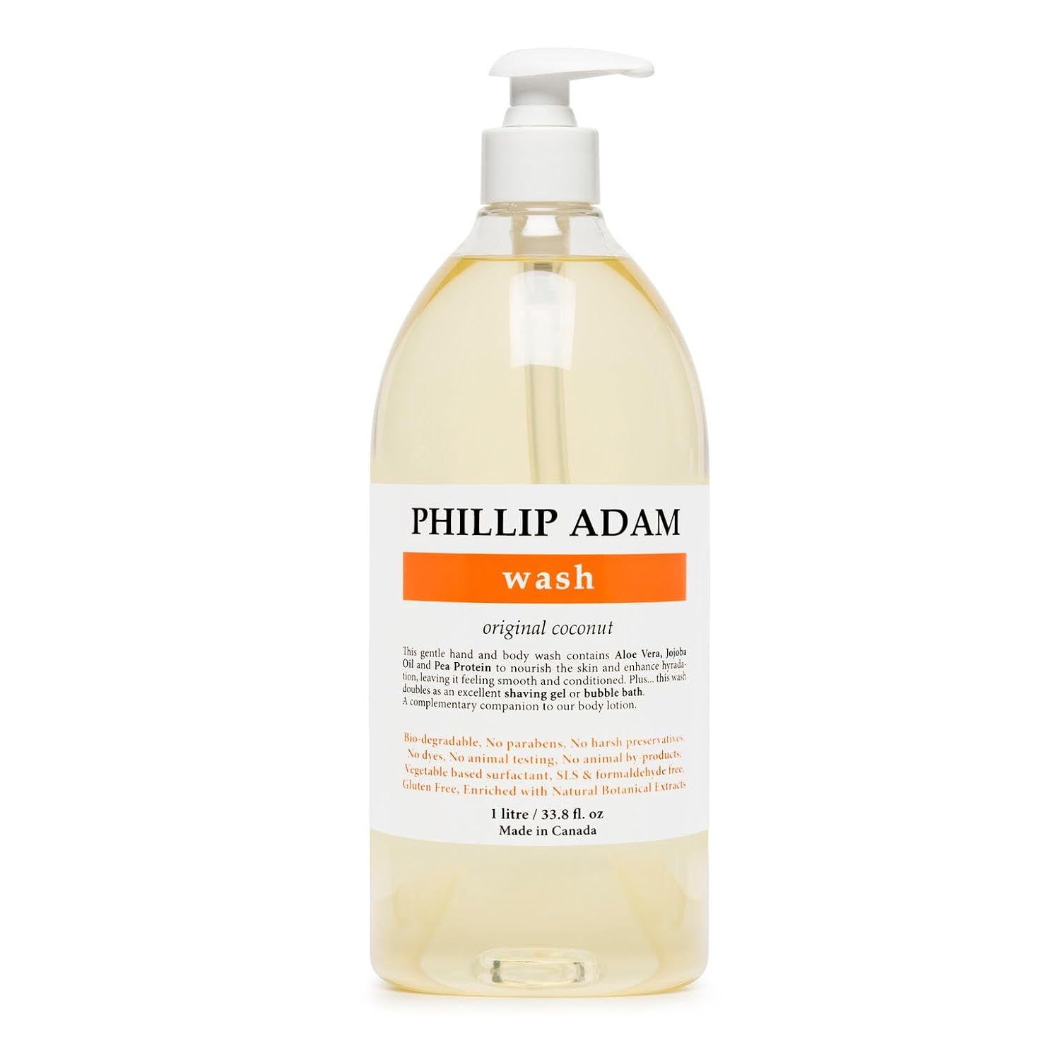 Phillip Adam Coconut Hand And Body Wash - Gentle And Hydrating - For All Skin Types - Sulfate Free And Paraben Free - 33.8 Fl Oz : Beauty & Personal Care