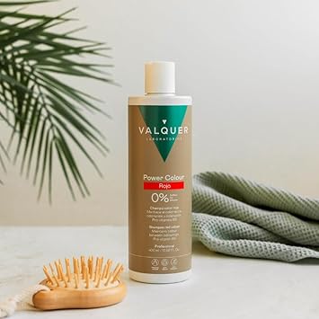 Valquer Power Color Shampoo Vegan Formula Sulfate- Hair Colour 400 Ml (Red)