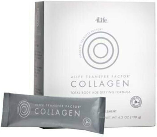 4Life Transfer Factor Collagen - Formula With Vitamins And 5 Types Of Collagen - Hair, Skin, And Nail Support - 15 Packets