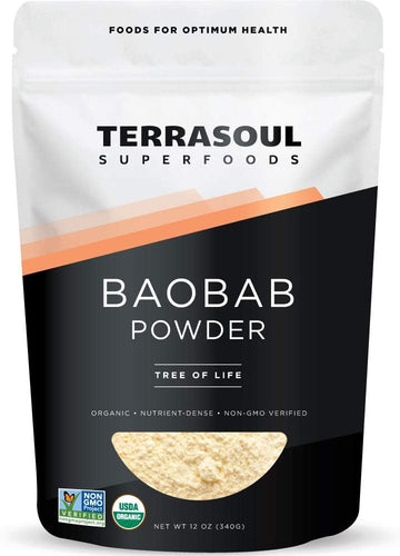 Terrasoul Superfoods Organic Baobab Fruit Powder, 12 Ounces