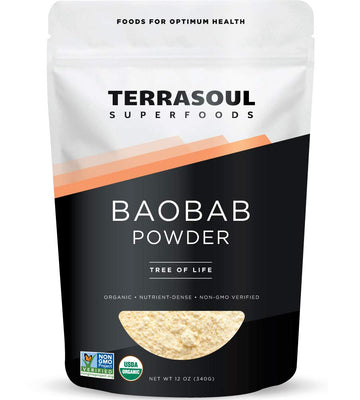 Terrasoul Superfoods Organic Baobab Fruit Powder, 12 Ounces