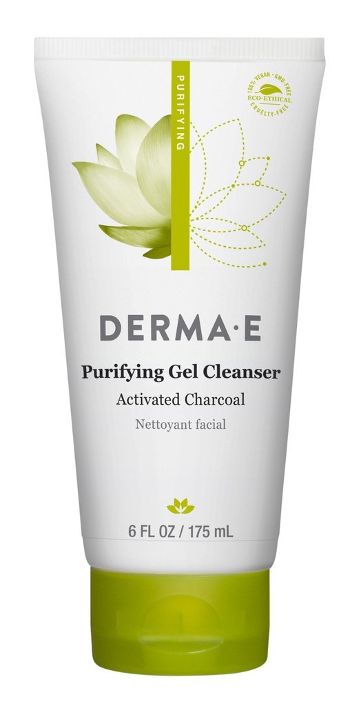 Derma E Purifying Gel Cleanser with Activated Charcoal, Marine Algae & Hyaluronic Acid – Face Wash Cleanses, Hydrates and Nourishes, 6 oz : Beauty & Personal Care