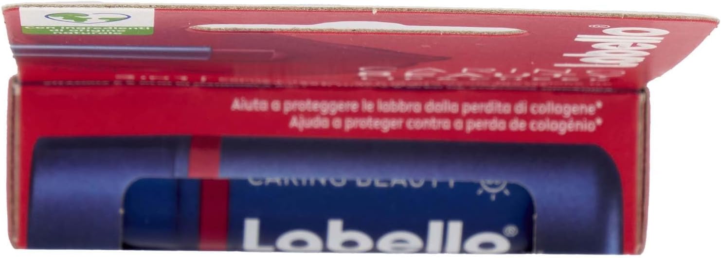 Labello Caring Beauty Lip & Cheek Red 4.8 G Lip And Cheek Lip Balm With A Red Note, Tinted Lip Balm And Blush Stick 2 In 1, Moisturising Lip Balm With Spf 30 Protection