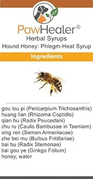 PawHealer Dog Cough Remedy-Hound Honey Syrup (Phlegm-Heat) - for Loud, Honking Coughs - 5 fl oz … : Health & Household