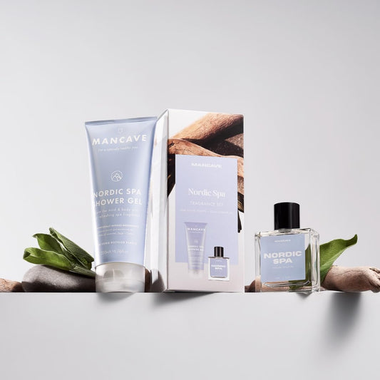 Mancave Nordic Spa Men'S Fragrance Gift Set, 50Ml Nordic Spa Eau De Toilette, 200Ml Shower Gel, Natural Perfume Set, Fragrance For Men, Perfume Bundle, Present Idea For Dad