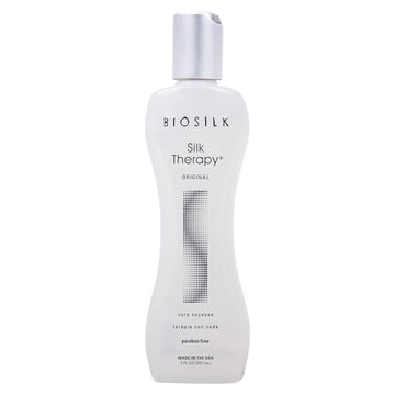 Biosilk Silk Therapy Original, Reconstructing Treatment For Adding Shine & Helping Prevent Split Ends, Sulfate, Paraben, & Cruelty-Free, 7 Oz