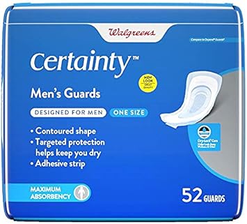 Men'S Guards, Maximum Absorbency, 52.0Ea