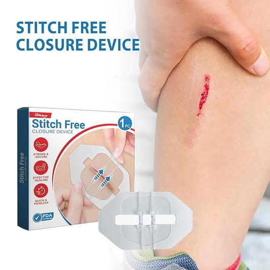 Emergency Stitches Bandage- Hospital-Grade Rapid Skin Closure for First Aid, Surgical Repair at Home and Outdoors