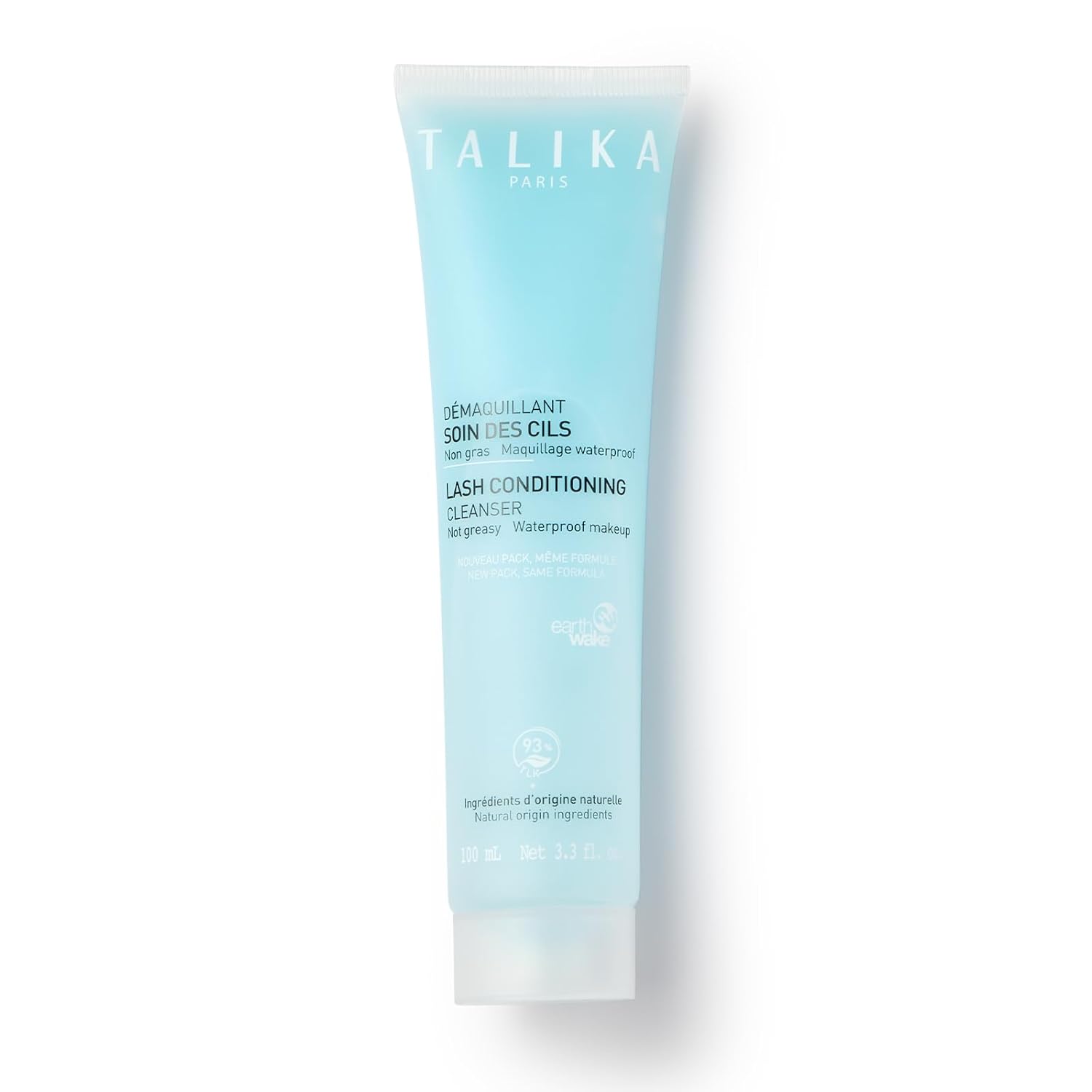 Talika Lash Conditioning Cleanser - Eye Makeup Remover, Leave-In Make Up Remover For Sensitive Eyes And Fragile Eye Lashes - Oil Free Gel - For Waterproof Makeup - 3.3 Fl Oz