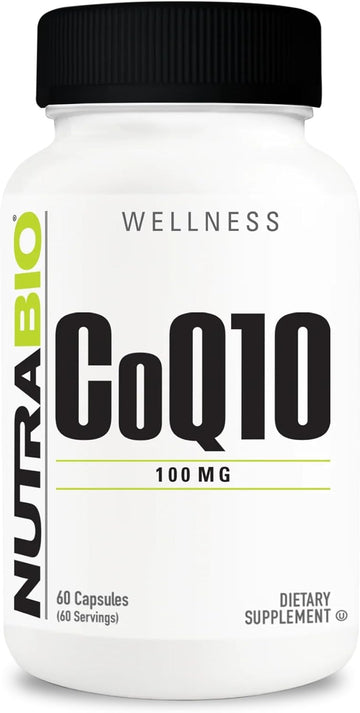 Nutrabio Coq10 Dietary Supplement, Healthy Heart Function & Cellular Energy Production, 100Mg - 60 Capsules